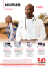 HUMAN 50 Years Advertisement layout template AFRICA